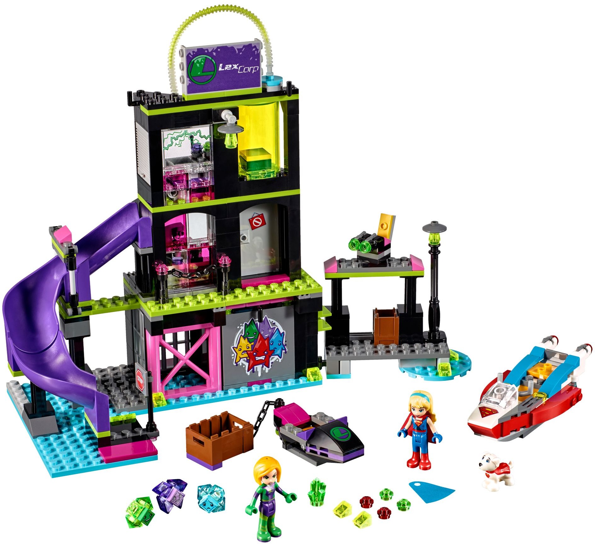 LEGO 41238 DC Super Hero Girls - La fabbrica di Kryptomiti di Lena Luthor